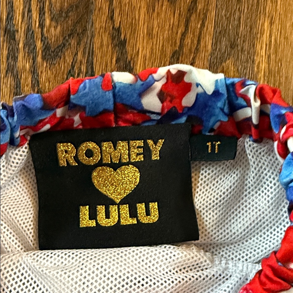 Romey Loves Lulu Star Patterned Swim Trunks - Picture 2 of 3